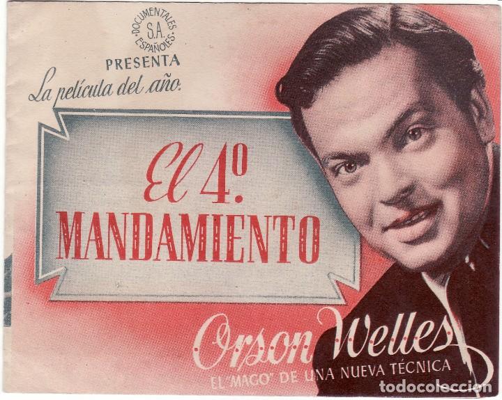 Cine: PROGRAMA DE CINE EL 4&ordm; MANDAMIENTO. ORSON WELLES - Foto 1