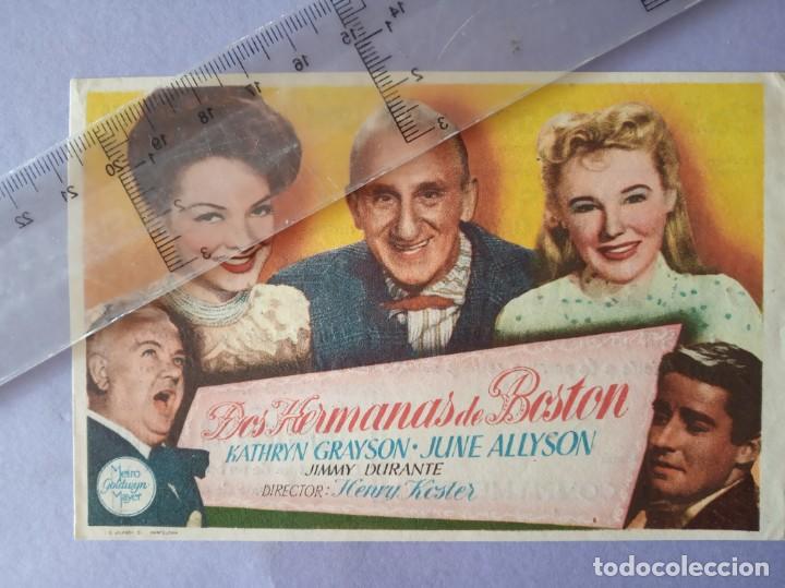 Folhetos de m&atilde;o de filmes antigos de cinema: folleto de mano - dos hermanas de boston - salon romea - castellon - a&ntilde;o 1948