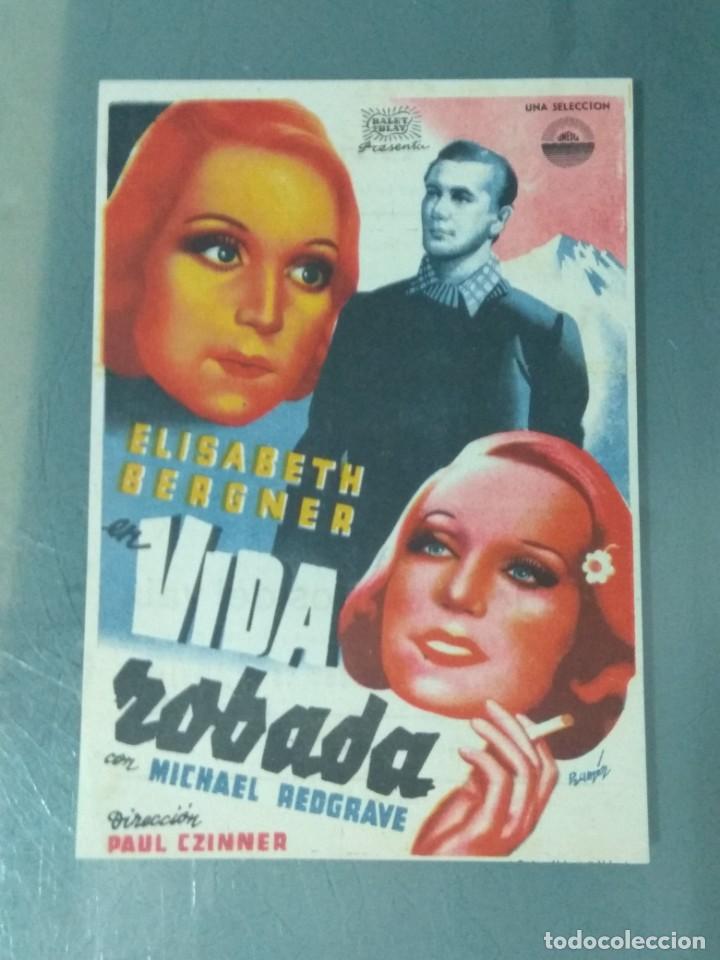 Cine: VIDA ROBADA - PROGRAMA DE MANO SENCILLO - Foto 1