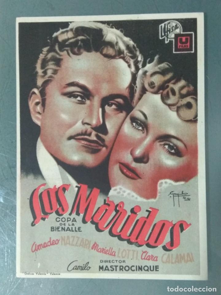 Cine: LOS MARIDOS - PROGRAMA DE MANO SENCILLO GRANDE