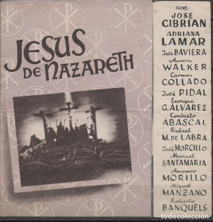 Cine: PROGRAMA DE MANO DE LA PEL&Iacute;CULA JES&Uacute;S DE NAZARETH EN EL SAL&Oacute;N TORINA - Foto 1