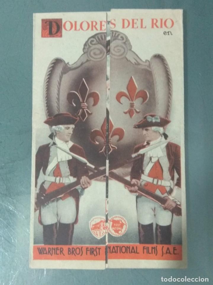 Cine: MADAME DU BARRY - PROGRAMA ORIGINAL DE MANO TROQUELADO EN FORMA DE TR&Iacute;PTICO - Foto 1