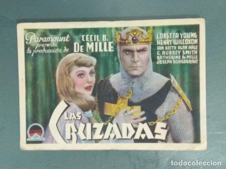 Cine: LAS CRUZADAS - PROGRAMA TARJETA DE MANO PARAMOUNT - Foto 1
