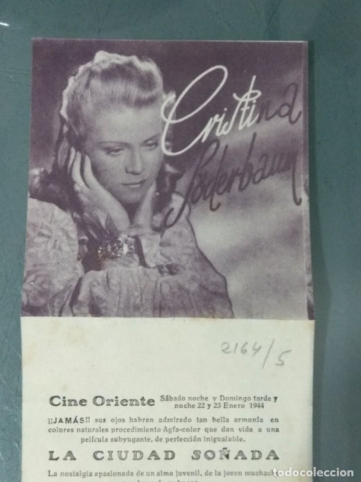 Cine: LA CIUDAD SO&Ntilde;ADA - PROGRAMA DOBLE DE MANO. - Foto 5