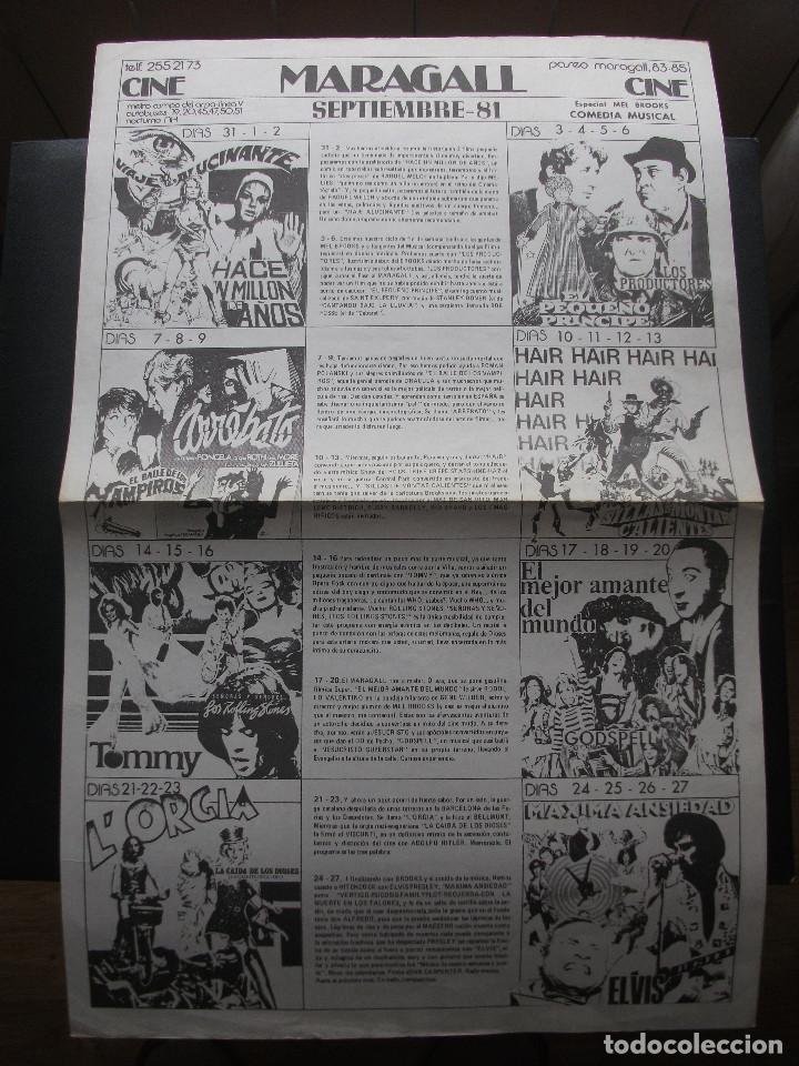 Cine: FOLLETO LOCAL GRANDE DEL CINE MARAGALL, 1981, HACE UN MILLON DE A&Ntilde;OS, VIAJE ALUCINANTE