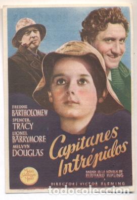 Cine: CAPITANES INTREPIDOS - PROGRAMA ORIGINAL CON PUBLICIDAD - -IMPECABLE - Foto 1