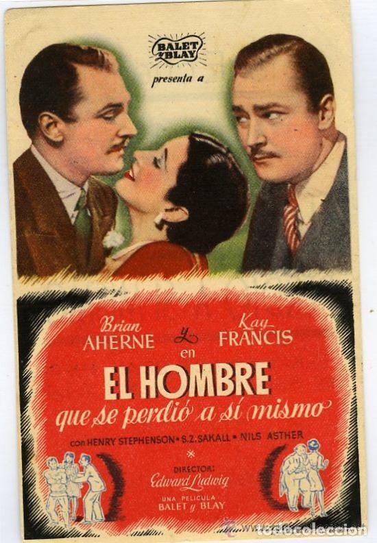  Foglietti di film di film antichi di cinema: El hombre que se perdio a si mismo