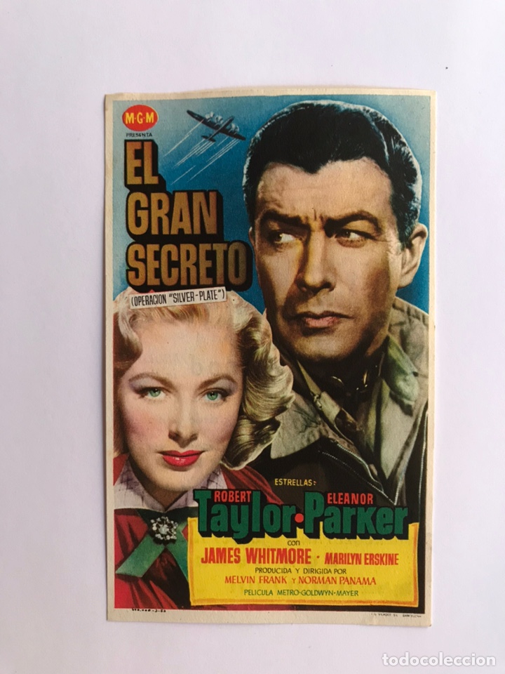 Cine: CINE HOLLYWOOD, Albalat de la Ribera, Valencia, Folleto de Mano.. EL GRAN SECRETO, (h.1945?)