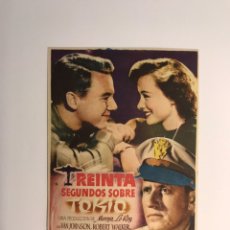 Cine: CINE HOLLYWOOD ALBALAT DE LA RIBERA, FOLLETO DE MANO, TREINTA SEGUNDOS SOBRE TOKIO (H.1945?). Lote 213753228