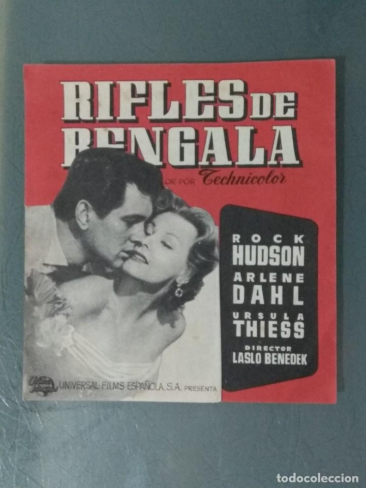 Cine: RIFLES DE BENGALA - PROGRAMA DE MANO ORIGINAL TROQUELADO. - Foto 1