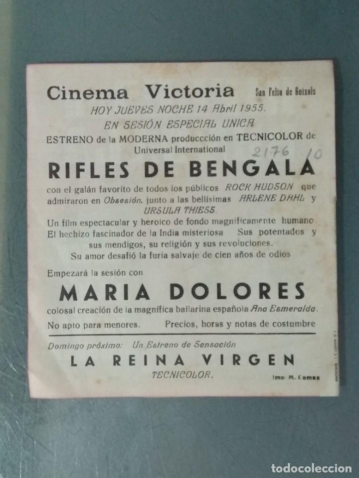 Cine: RIFLES DE BENGALA - PROGRAMA DE MANO ORIGINAL TROQUELADO. - Foto 3