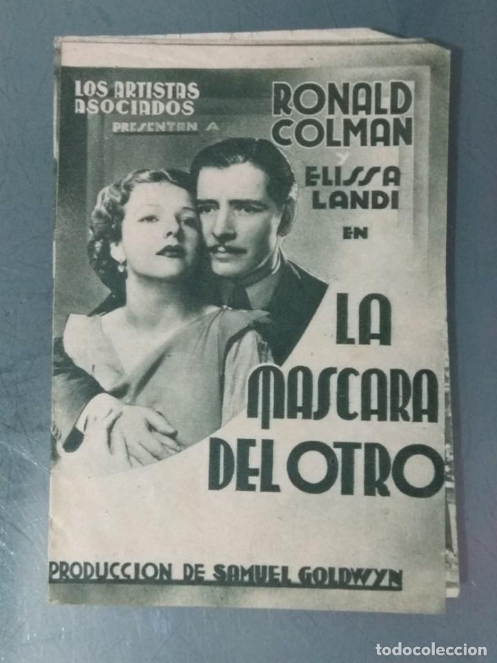 Cine: LA MASCARA DEL OTRO - PROGRAMA DOBLE DE MANO. - Foto 1