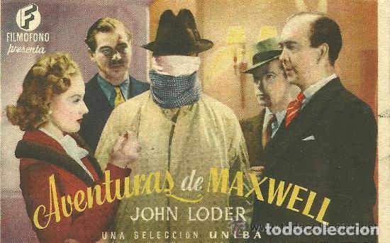  Flyers Publicitaires de films Anciens: Aventuras de Maxwell con publicidad Cine Gran Via Valencia