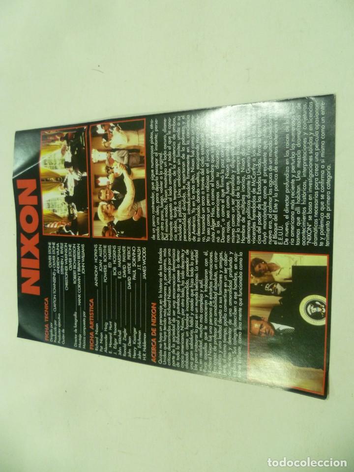 Cine: Folleto d&iacute;ptico de Nixon - Foto 3