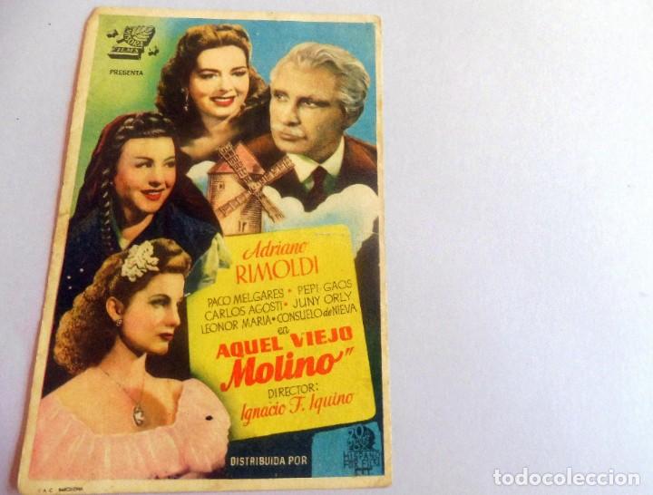Cine: PROGRAMA DE CINE - AQUEL VIEJO MOLINO - S/P - Foto 1