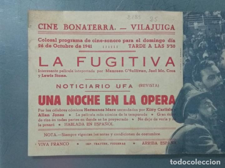 Cine: UNA NOCHE EN LA OPERA - PROGRAMA ORIGINAL. - Foto 3