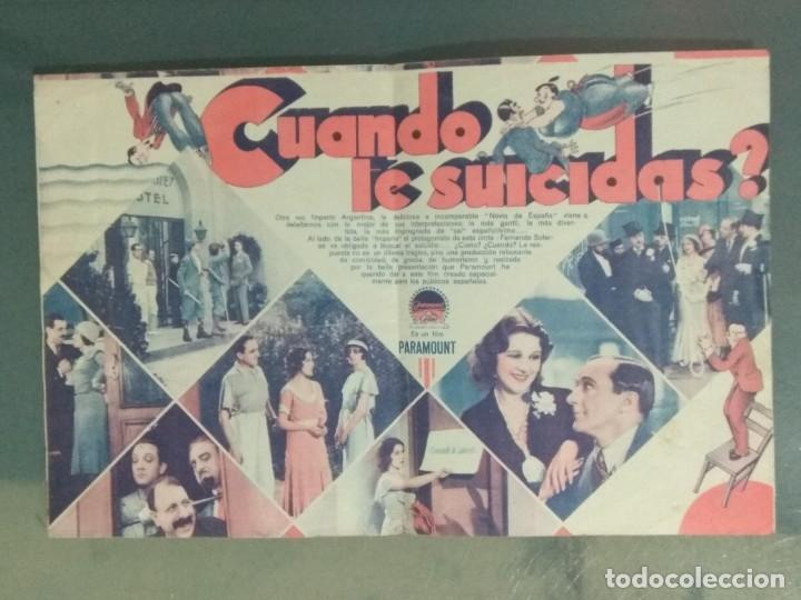 Cine: CUANDO TE SUICIDAS - PROGRAMA DOBLE DE MANO. - Foto 2