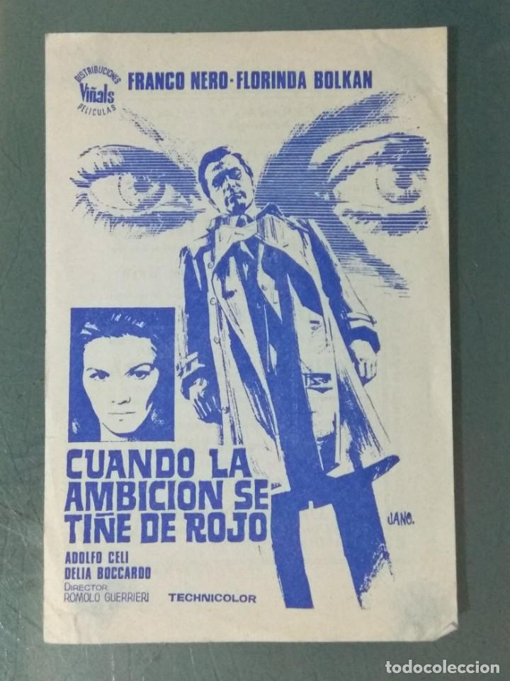 Cine: CUANDO LA AMBICI&Oacute;N SE TI&Ntilde;E DE ROJO - PROGRAMA SENCILLO GRANDE DE MANO. - Foto 1