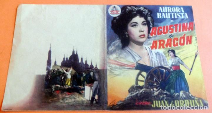 Cine: PROGRAMA DE CINE - DOBLE - AGUSTINA DE ARAG&Oacute;N - S/P - Foto 1