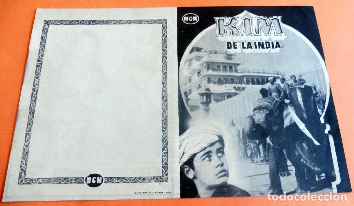 Cine: PROGRAMA DE CINE - DOBLE - KIM DE LA INDIA - S/P - Foto 1