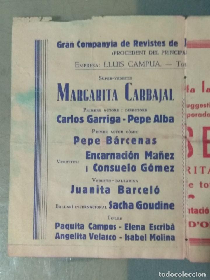 Cine: MARGARITA CARBAJAL EN LAS DE LOS OJOS EN BLANCO - PROGRAMA DE MANO - Foto 3