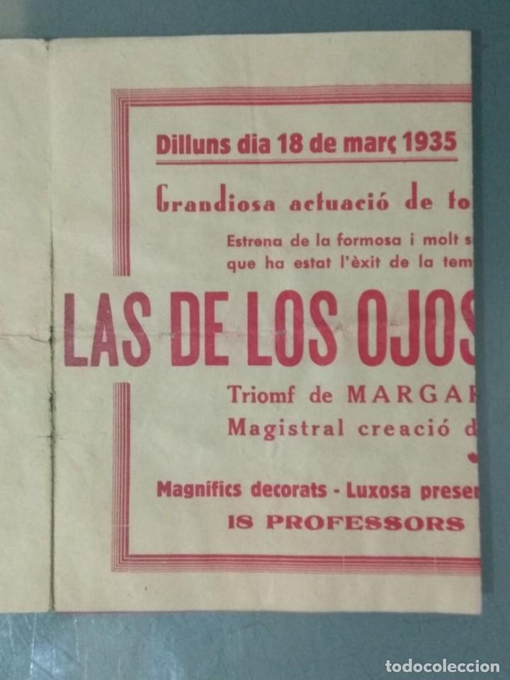 Cine: MARGARITA CARBAJAL EN LAS DE LOS OJOS EN BLANCO - PROGRAMA DE MANO - Foto 6