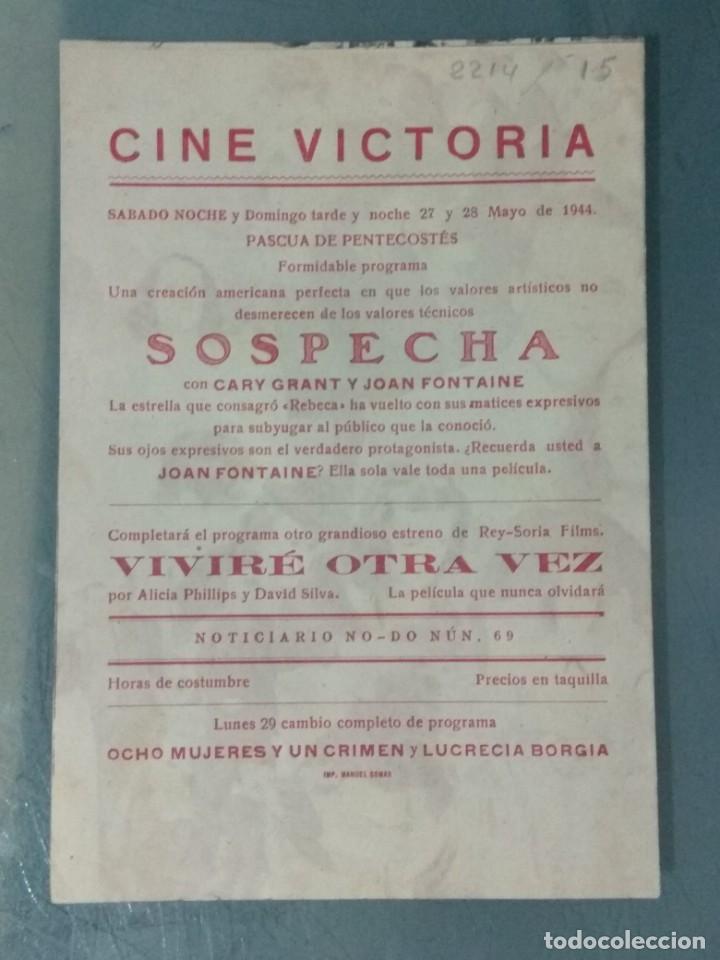 Cine: VIVIRE OTRA VEZ - PROGRAMA DOBLE DE MANO. - Foto 3