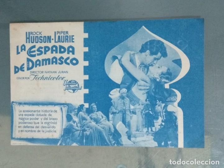 Cine: LA ESPADA DE DAMASCO - PROGRAMA SENCILLO DE MANO - Foto 1
