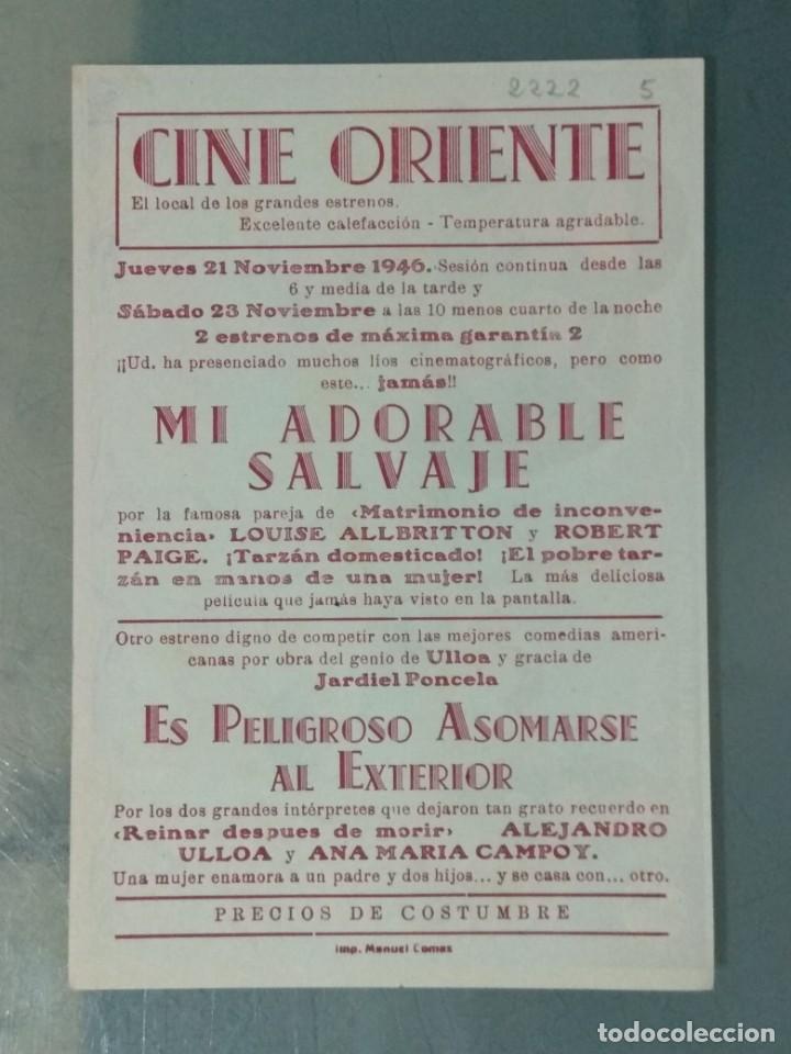 Cine: MI ADORABLE SALVAJE - PROGRAMA SENCILLO - Foto 2