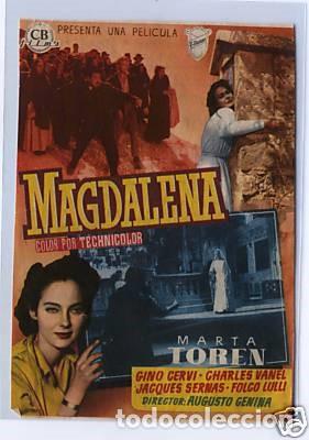  Foglietti di film di film antichi di cinema: Magdalena Con Publicidad Cine Amistad y Nuevo Premia de Mar