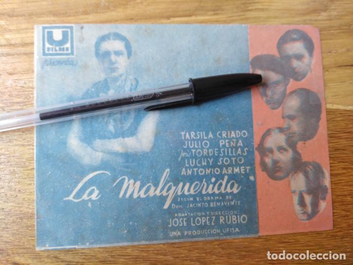 Kino: Cartelera de mano cine pel&iacute;cula La malquerida, cine Goya 1941 Valencia