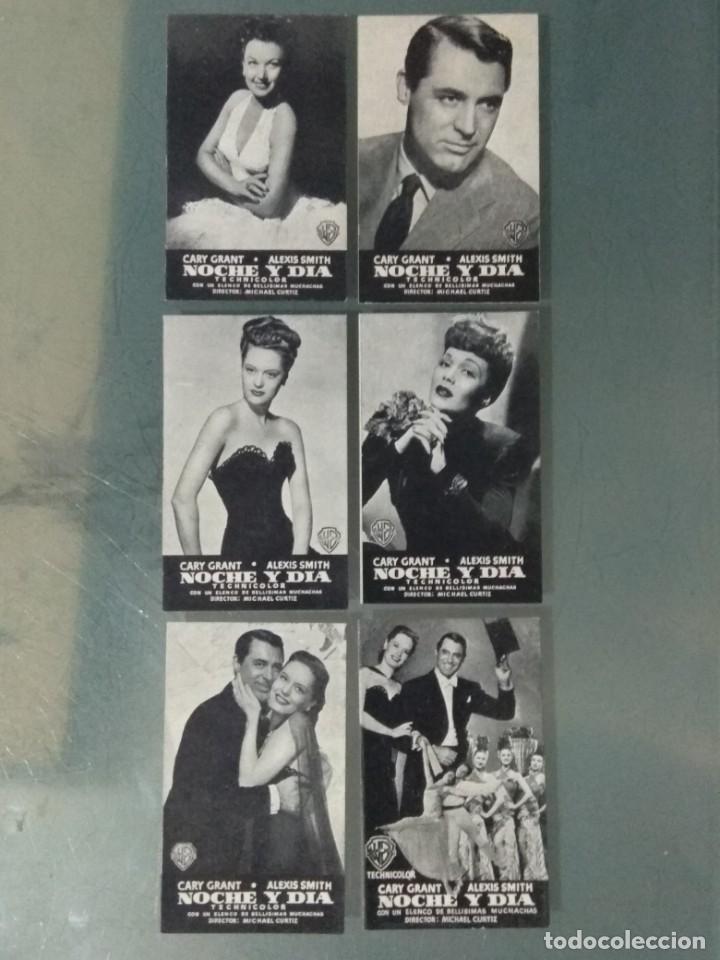 Cine: NOCHE Y DIA. CONJUNTO DE 6 TARJETAS DE W.B. - Foto 1