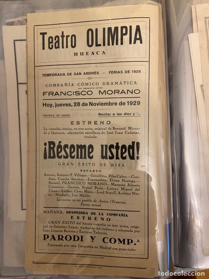 Folhetos de m&atilde;o de filmes antigos de cinema: beseme usted 1929