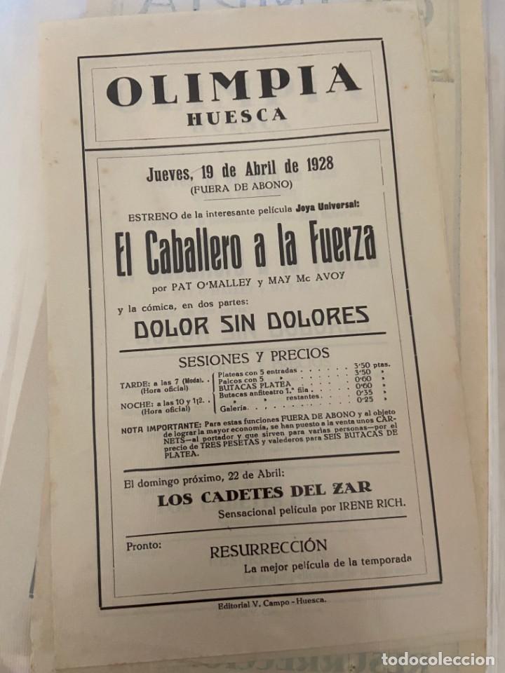  Foglietti di film di film antichi di cinema: EL CABALLERO A LA FUERZA 1928