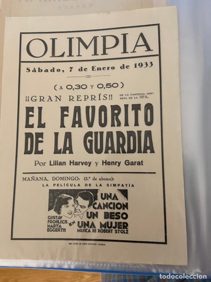  Flyers Publicitaires de films Anciens: EL FAVORITO DE LA GUARDIA Y UNA CANCION UN BESO UNA MUJER 1933