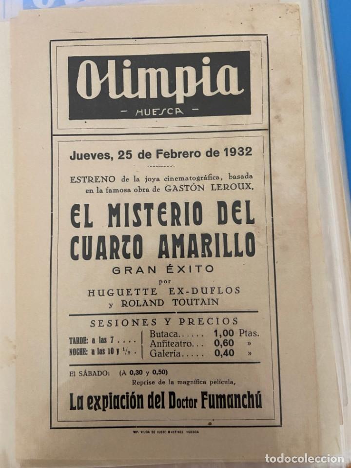 Folhetos de m&atilde;o de filmes antigos de cinema: EL MISTERIO DEL CUARTO AMARILLO 1932