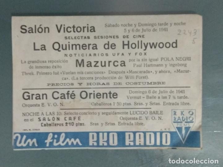 Cine: LA QUIMERA DE HOLLYWOOD - PROGRAMA DOBLE DE CINE. - Foto 3