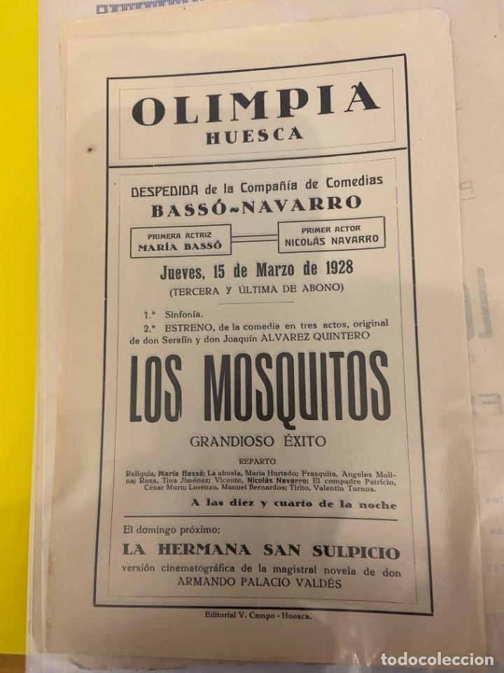 Folhetos de m&atilde;o de filmes antigos de cinema: LOS MOSQUITOS 1928