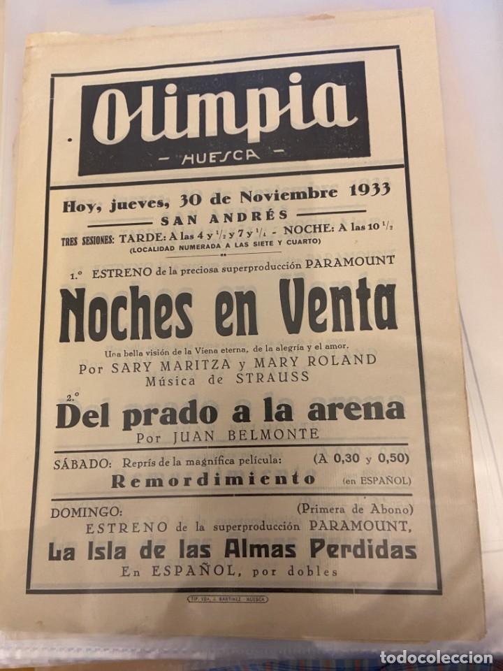 Folhetos de m&atilde;o de filmes antigos de cinema: NOCHES EN VENTA 1933