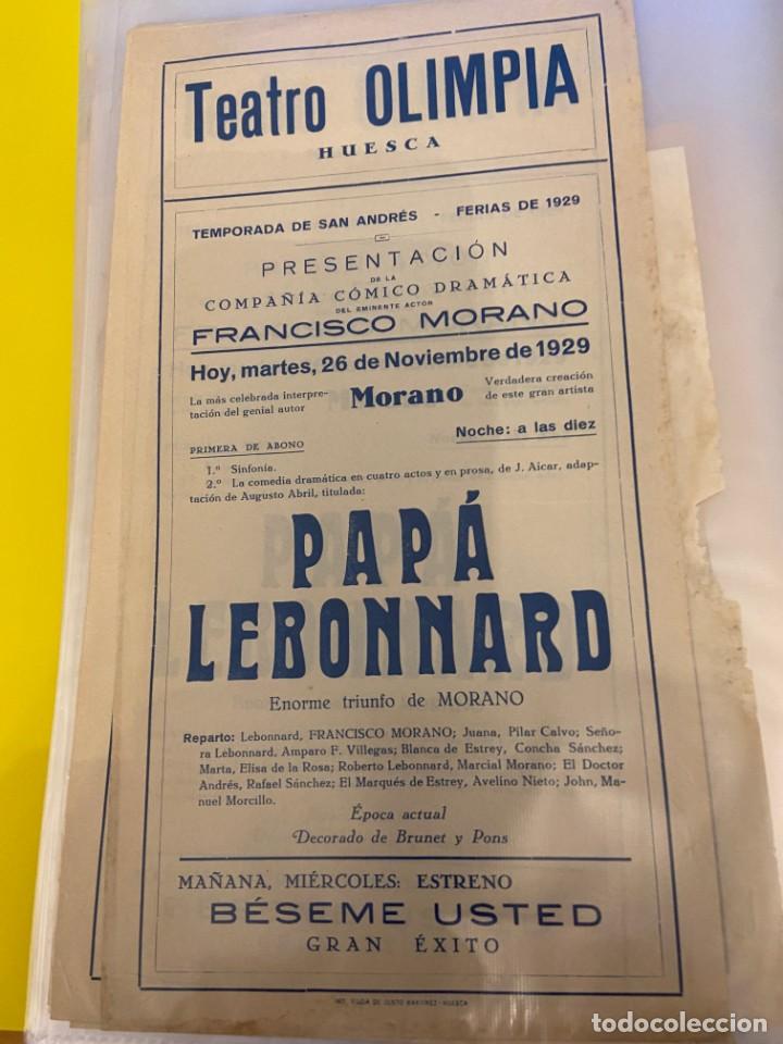 Folhetos de m&atilde;o de filmes antigos de cinema: PAPA LEBONARD 1929