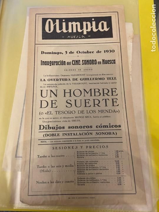  Flyers Publicitaires de films Anciens: UN HOMBRE DE SUERTE 1930