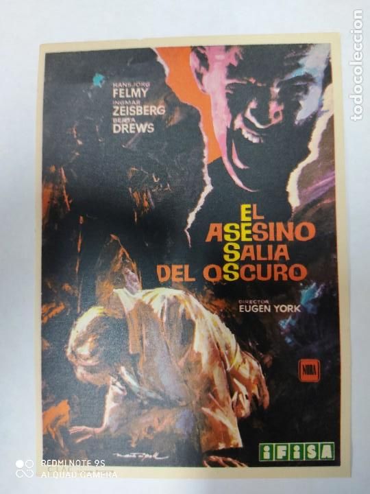 Cine: PROGRAMA EL ASESINO SALIA DEL OSCURO.-SP - Foto 1