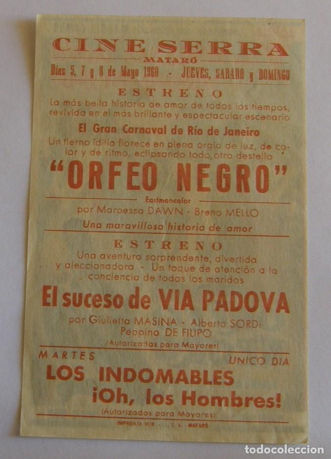 Cine: PROGRAMA DE CINE ORFEO NEGRO - Foto 2