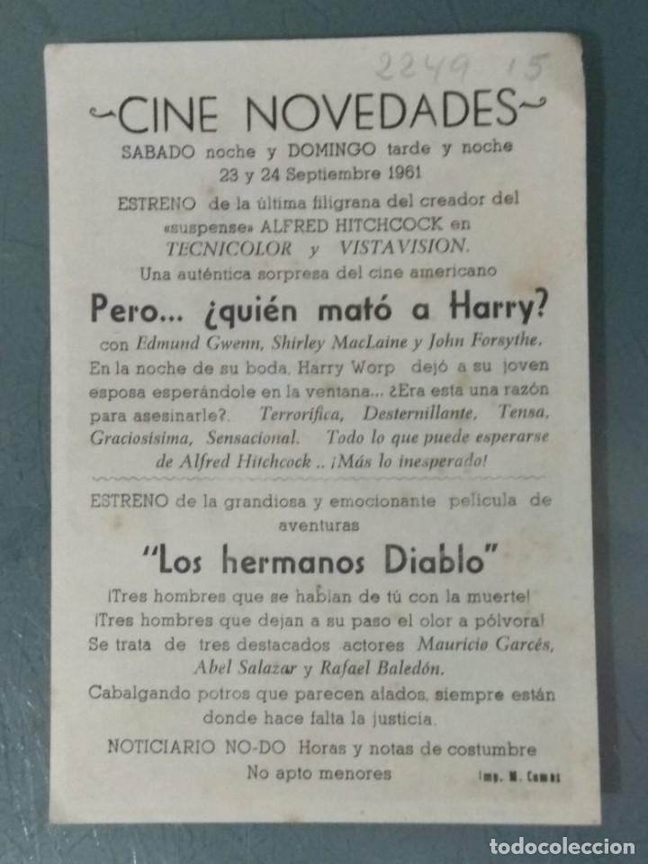 Cine: LOS HERMANOS DIABLO - PROGRAMA SENCILLO. - Foto 2