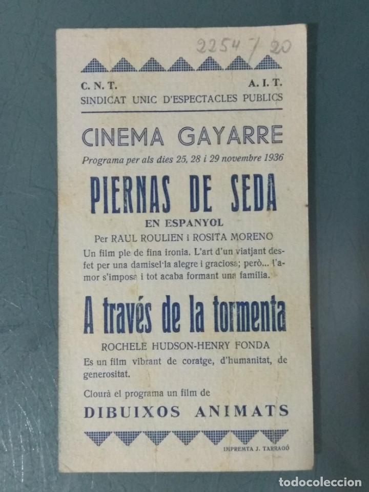 Cine: PIERNAS DE SEDA. PROGRAMA TARJETA FOX. - Foto 2