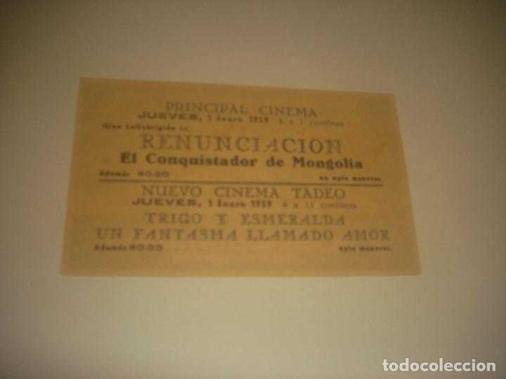 Cine: EL CONQUISTADOR DE MONGOLIA . CINE PRINCIPAL. - Foto 2