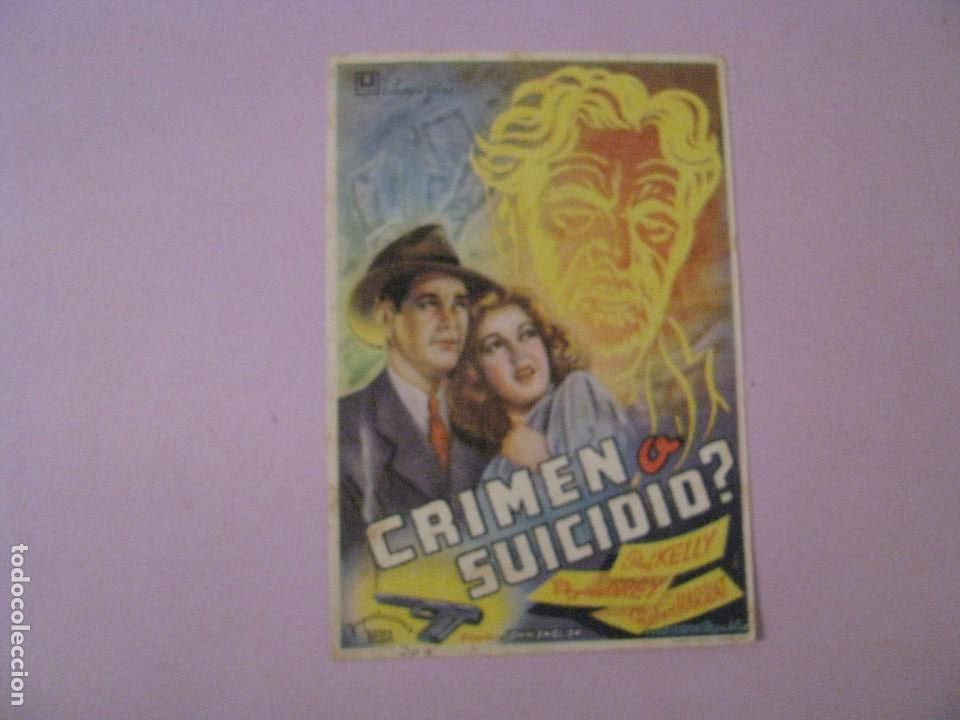  Flyers Publicitaires de films Anciens: CRIMEN O SUICIDIO? CINEMA MAURITANIA, TANGER.