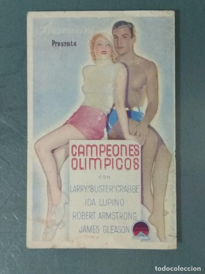 Cine: CAMPEONES OL&Iacute;MPICOS - PROGRAMA SENCILLO TARJETA. - Foto 1
