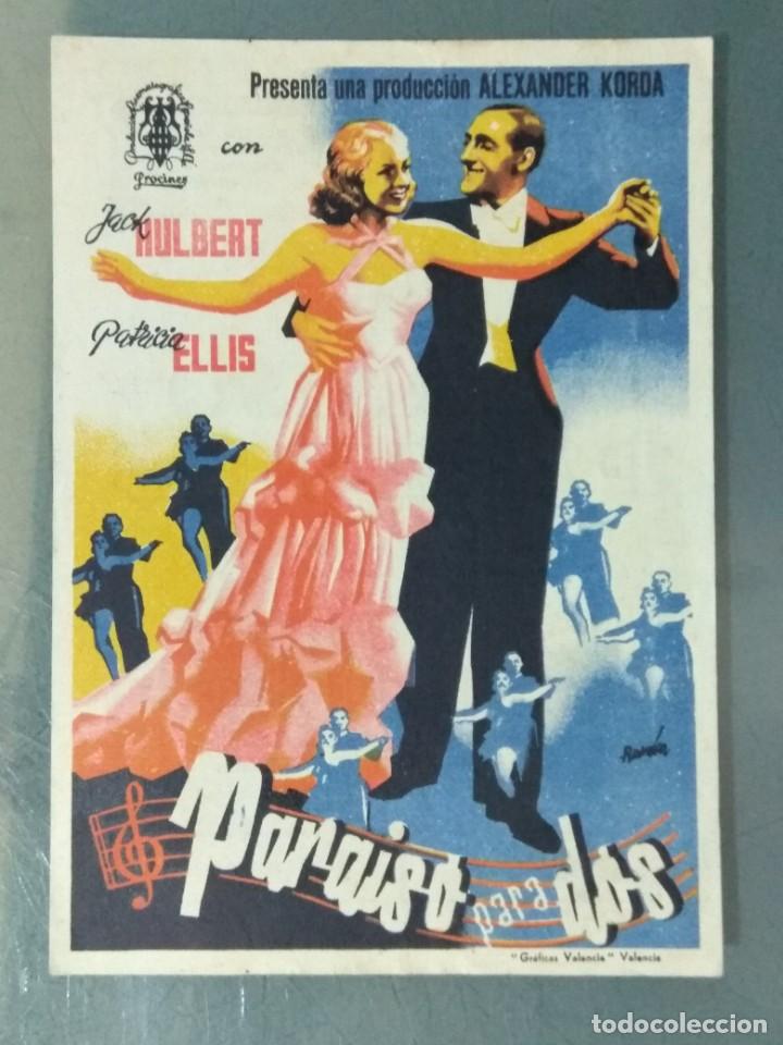 Cine: PARA&Iacute;SO PARA DOS - PROGRAMA DE MANO GRANDE SENCILLO. - Foto 1