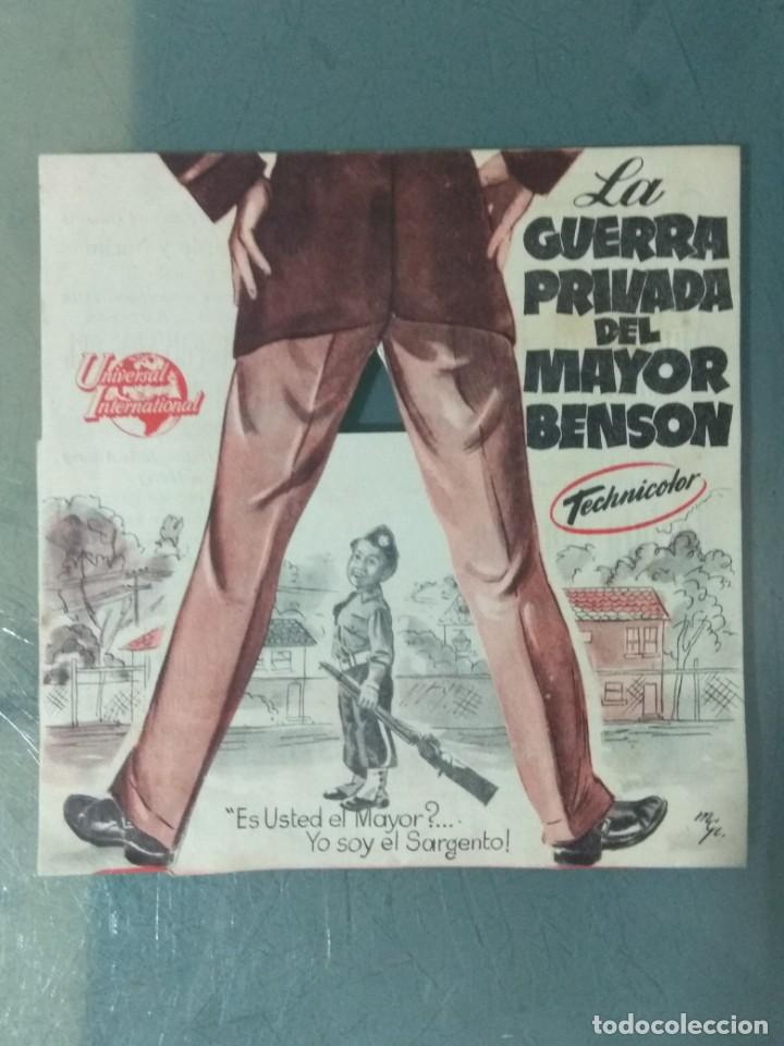 Cine: LA GUERRA PRIVADA DEL MAYOR BENSON - PROGRAMA DOBLE TROQUELADO. - Foto 1